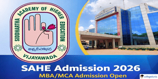 SAHE Begins Admission 2026 For MBA/MCA via SPCAT; Apply by April 28 @siddhartha.edu.in